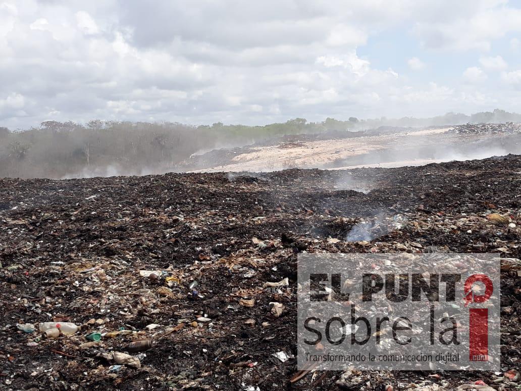 Incendio Del Relleno Sanitario De Chetumal, Sofocado En Un 80%