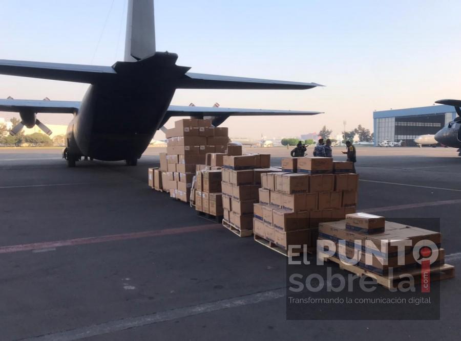 SEDENA transporta material médico, para atención de Hospitales INSABI COVID-19 de Quintana Roo