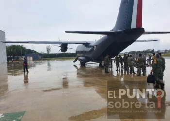 Ejército Mexicano recibe material médico, para atención de los Hospitales INSABI COVID-19 de Quintana Roo