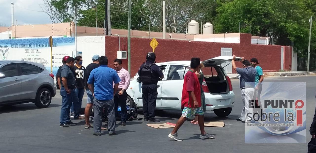 Arrollan a motociclista