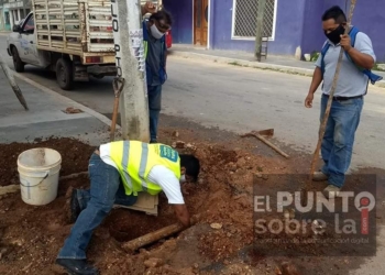 Rupturas en las lineas de distribución de agua, potable causa desabasto