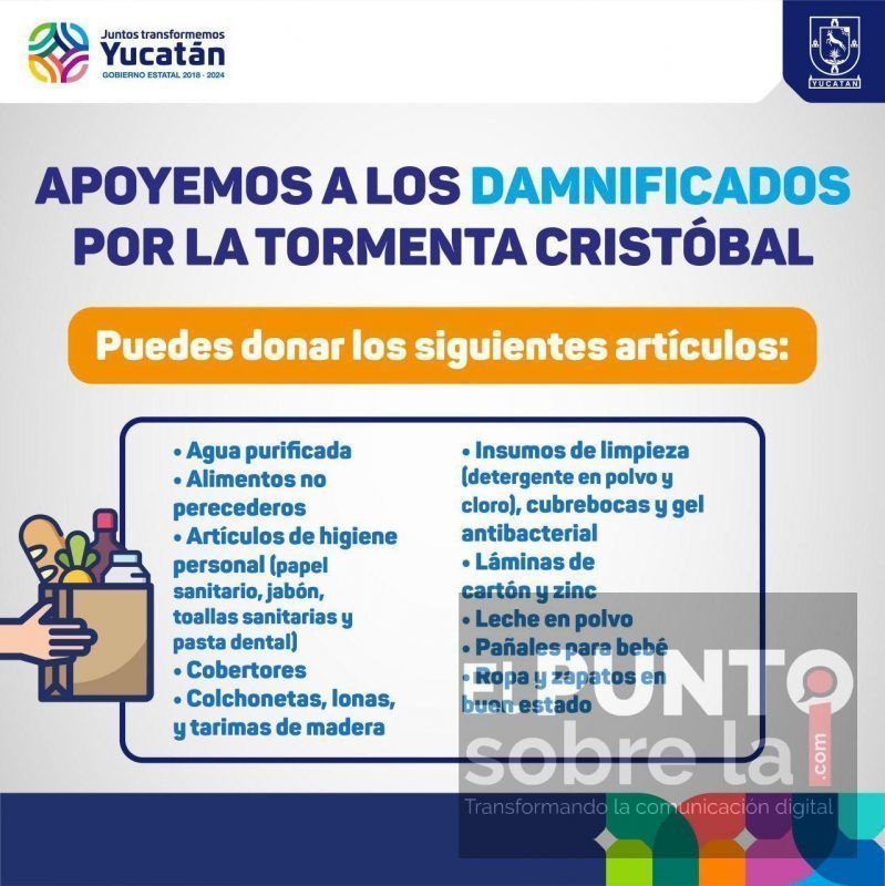 La Universidad de Oriente se suma a la recolecta de víveres por damnificados de la tormenta tropical «Cristóbal»