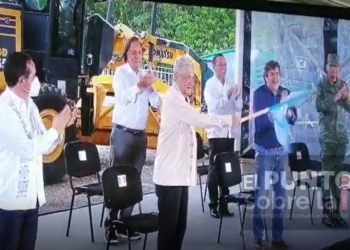 Da banderazo AMLO a obra de construcción del tramo Cancún-Izamal del Tren Maya
