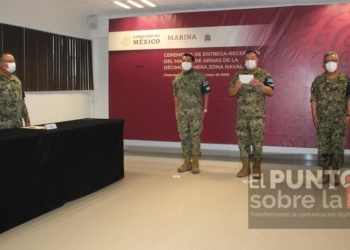 la secretaría de marina–armada de México realiza cambio de mando en la décimo primera zona naval