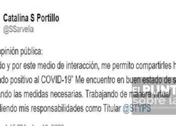 Da positivo de Covid-19 Secretaria del Trabajo y Previsión Social del estado