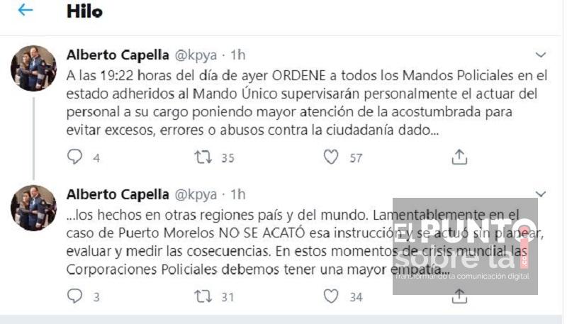 Alberto Capella, de adorno en el Mando Único