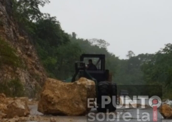 Nuevo derrumbe en la ribera del río Hondo