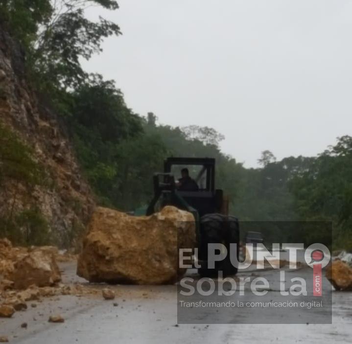 Nuevo derrumbe en la ribera del río Hondo