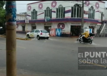 Ahora por tormenta tropical “Cristóbal» encharcamientos en arterias y espacios públicos