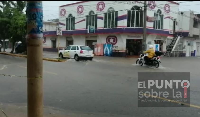 Ahora por tormenta tropical “Cristóbal» encharcamientos en arterias y espacios públicos