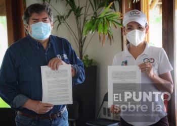 Laura Fernández firma convenio con FONATUR para el mejoramiento urbano de Puerto Morelos