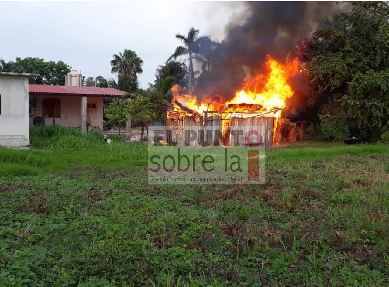 Se incendia casa de Sabidos
