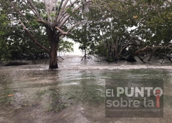 Se desborda la bahía de Chetumal