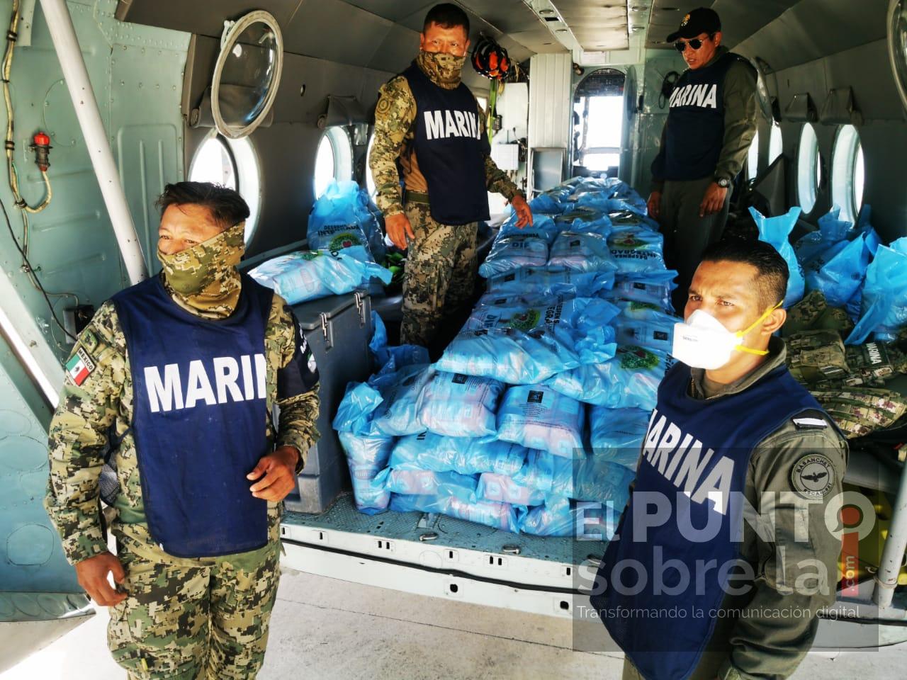 Armada de México continúa brindando apoyos a la población en el municipio de bacalar, tras el paso de la tormenta tropical “Cristóbal”