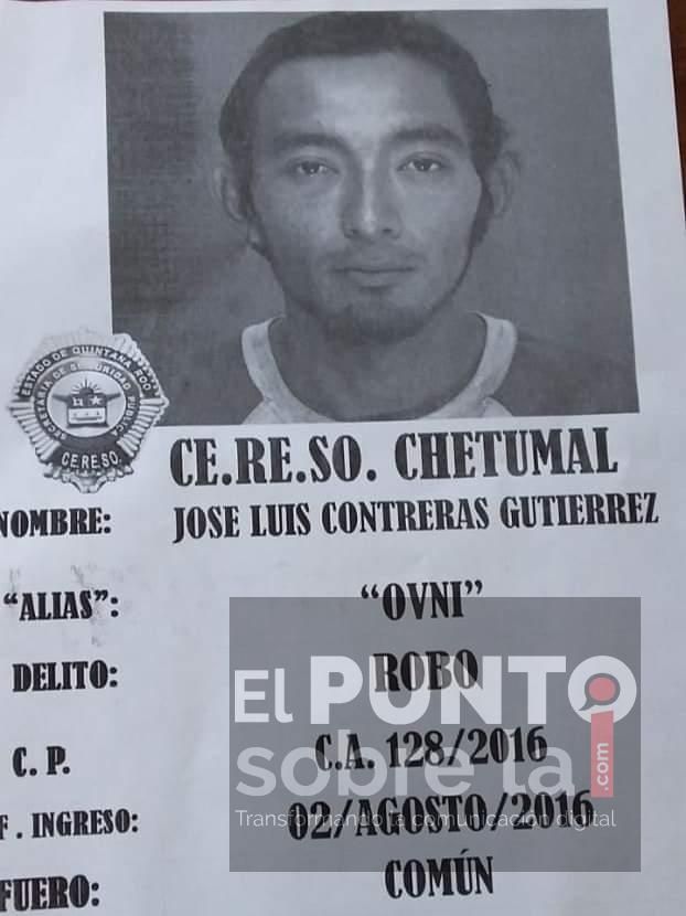 Escapa reo del cereso de Chetumal