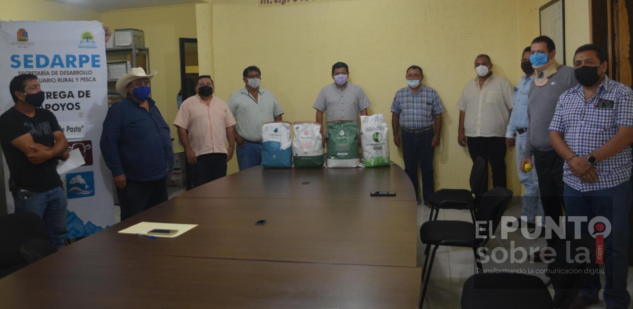 Entrega gobierno de Quintana Roo 5 toneladas de semilla de pasto a través del Programa Peso Por Peso
