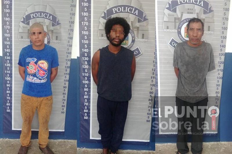 Detienen a trío roba plantas en Chetumal