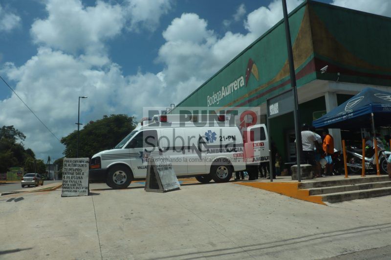Fue de compras y terminó siendo trasladado para su atención médica