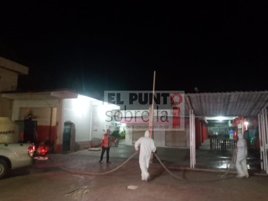 Protección Civil Municipal de FCP reinició los trabajos de desinfección de avenidas, comercios y calles