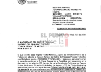 Desiste la FGR del recurso de revisión contra Mario Villanueva Madrid