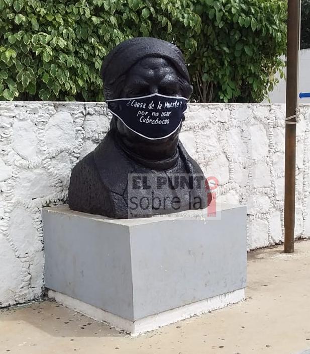 “¿Causa de muerte? Por no usar cubrebocas” y “Protégete y protege a los demás”