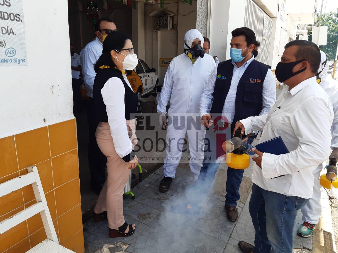 Desinfectan instalaciones del SUCHAA