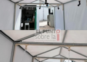 Increíble pero sucedió, se roban aspersora del túnel desinfectar en JMM
