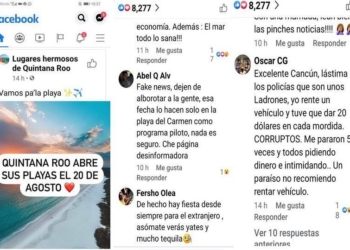 Difunden información falsa de apertura de playas en Cancún