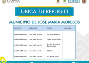 Ante la llegada de algún fenómeno meteorológico, ubica tu refugio más cercano