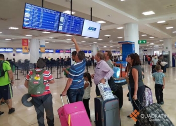 Alerta de viaje, no detiene llegada de turistas al Caribe Mexicano