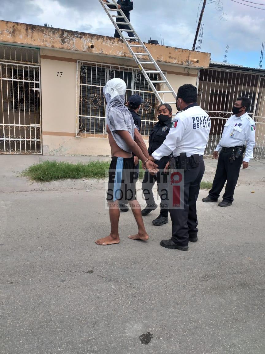 Detienen a ladrón en flagrancia
