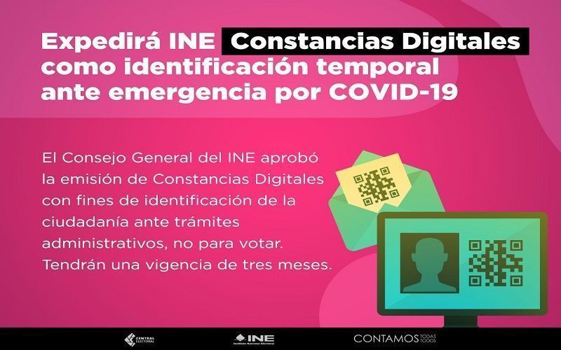 Perdiste tu INE no la encuentras, solicita una Constancia Digital de Identificación