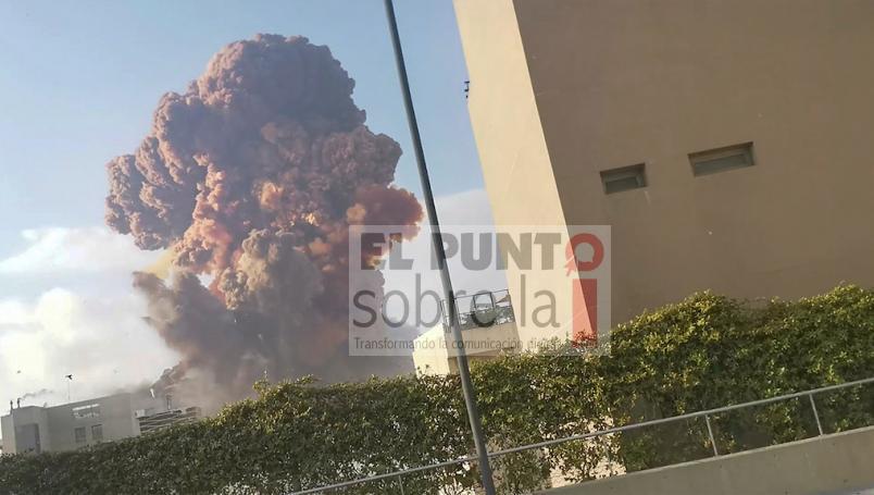 VIDEO: Fuerte explosión deja daños y varios heridos en puerto de Beirut, Líbano
