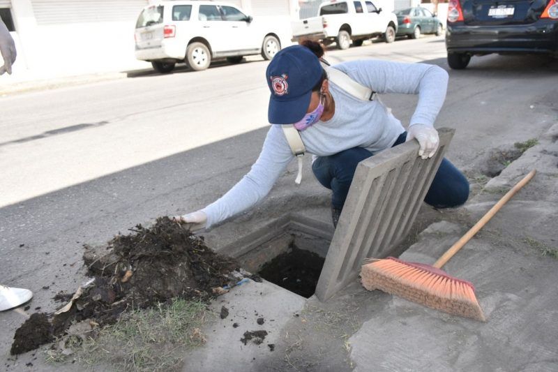 Ayuntamiento jornada de limpieza en el sistema pluvial, ante fenómenos hidrometeorológicos