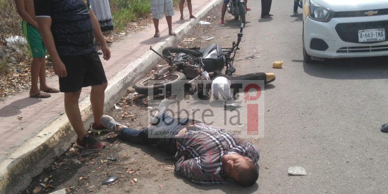 Golpean a sujeto que asaltó a vendedora ambulante