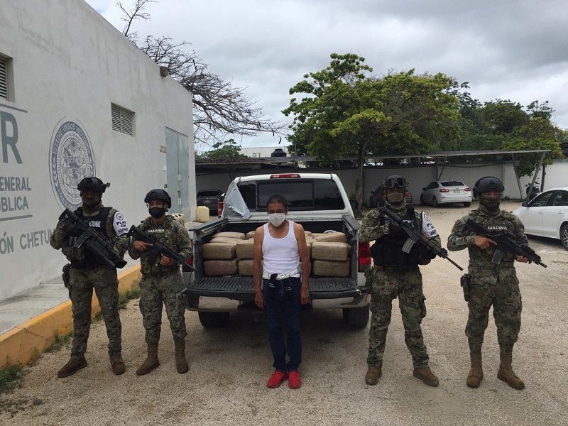 De chiripa los detienen con 160 kilogramos de marihuana