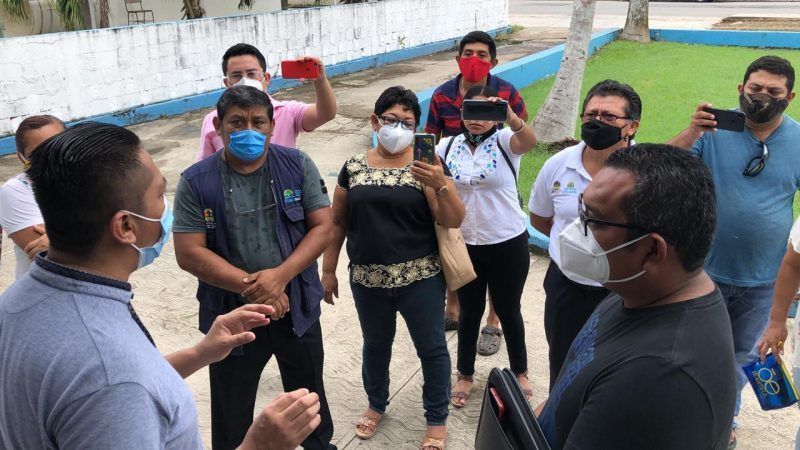 Trabajadores de la Jurisdicción Sanitaria piden a su líder no reelegirse