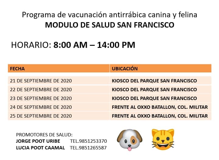 En San Francisco, del 21 al 25 de septiembre