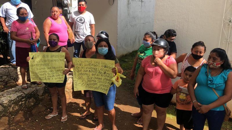 Habitantes de Felipe Carrillo Puerto se manifestaron en contra de la Secretaría del Bienestar
