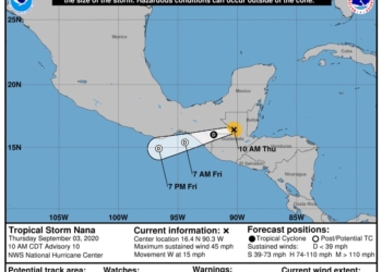Sin afectaciones en Quintana Roo por el paso del huracán “Nana” en Centroamérica: COEPROC