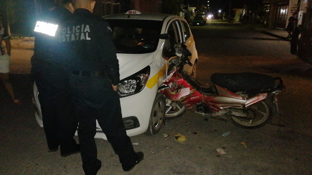 Aparatoso accidente en el fraccionamiento Caribe