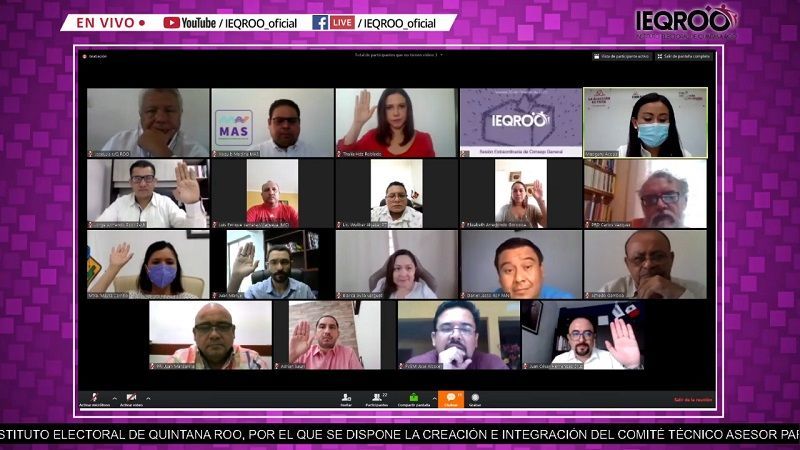 IEQROO aprobó el plan y calendario integral del proceso electoral local ordinario 2020-2021