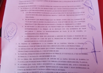 Levantan bloqueo del ingenio San Rafael de Pucté