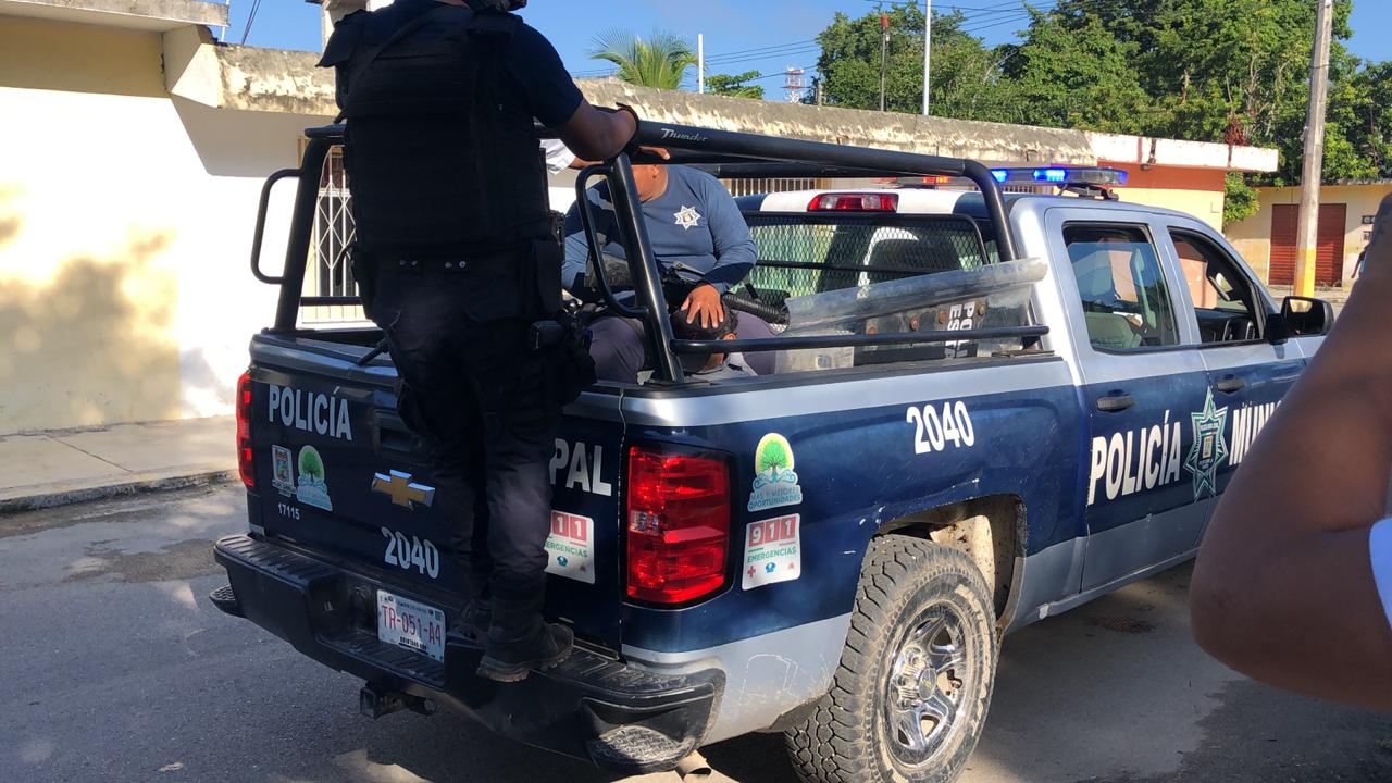 Habitantes de la colonia “Francisco May” detienen a ladrón