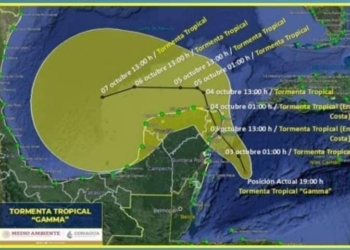 La depresión tropical 25, ya es  tormenta tropical GAMMA