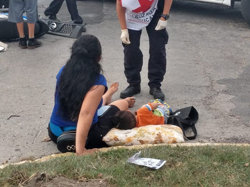 Menor resulta lesionado en accidente