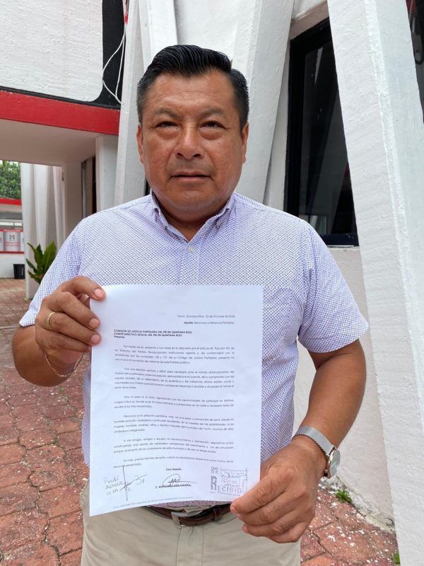 Renuncia Marciano Dzul al PRI
