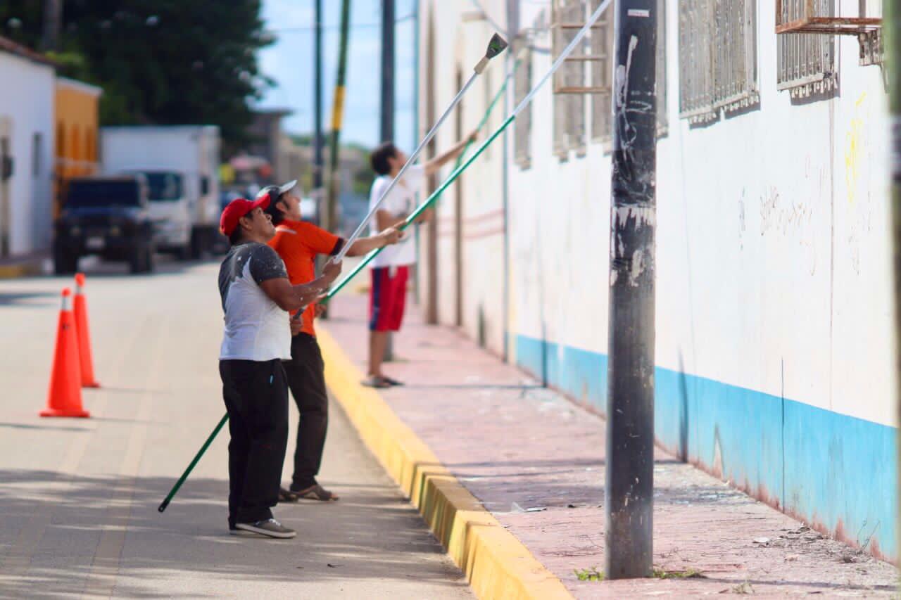 Arranca mejoramiento de la imagen urbana del Felipe Carrillo Puerto
