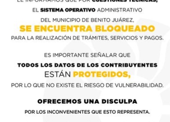 Hackean el sistema operativo administrativo del Ayuntamiento de Benito Juárez