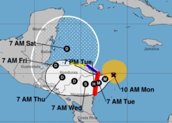 Eta se intensificó a #Huracán Categoría 2